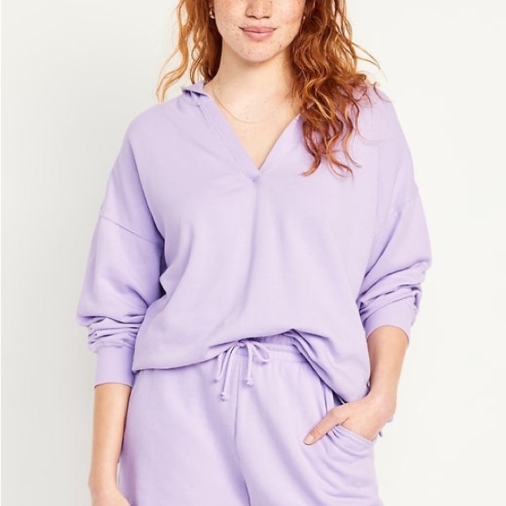 Old Navy Lavender Terrycloth Hoodie
